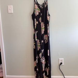 Xhilaration floral jumpsuit